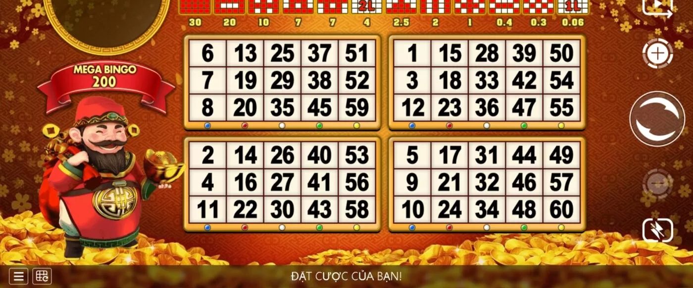 Thử liền tay Cai Shen Bingo để xem may mắn có mỉm cười